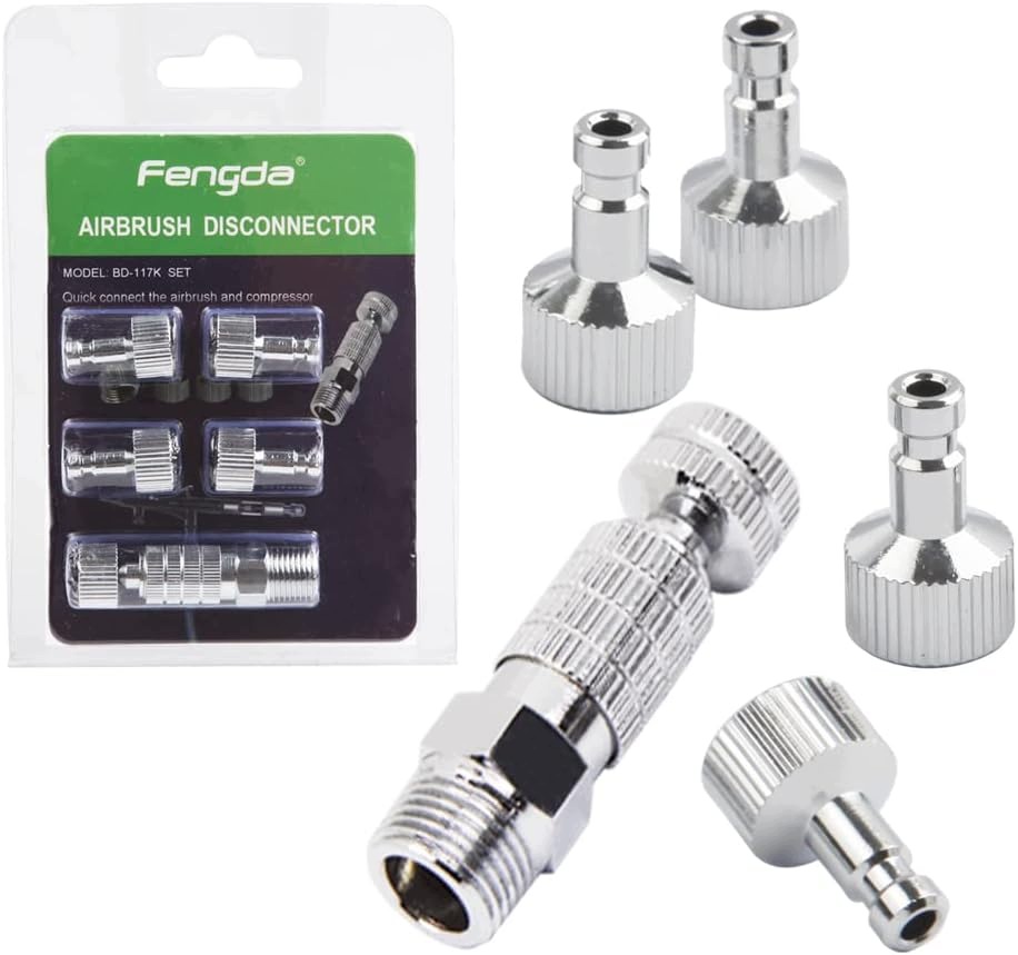 Rychlospojka Airbrush 4 Zásuvky 1/8 Palce Adaptér Výměna
