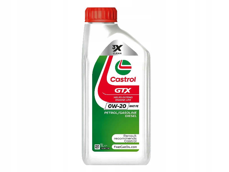 OLEJ CASTROL GTX 0W-20 0W20 RN17fe RENAULT 1L za 38.15PLN z Czchów ...