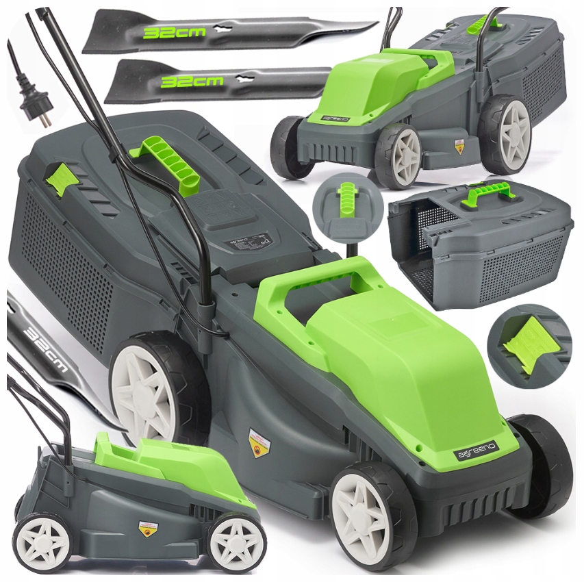 Elektrická sekačka 32 cm 2200 W výkonná jako benzínová sekačka