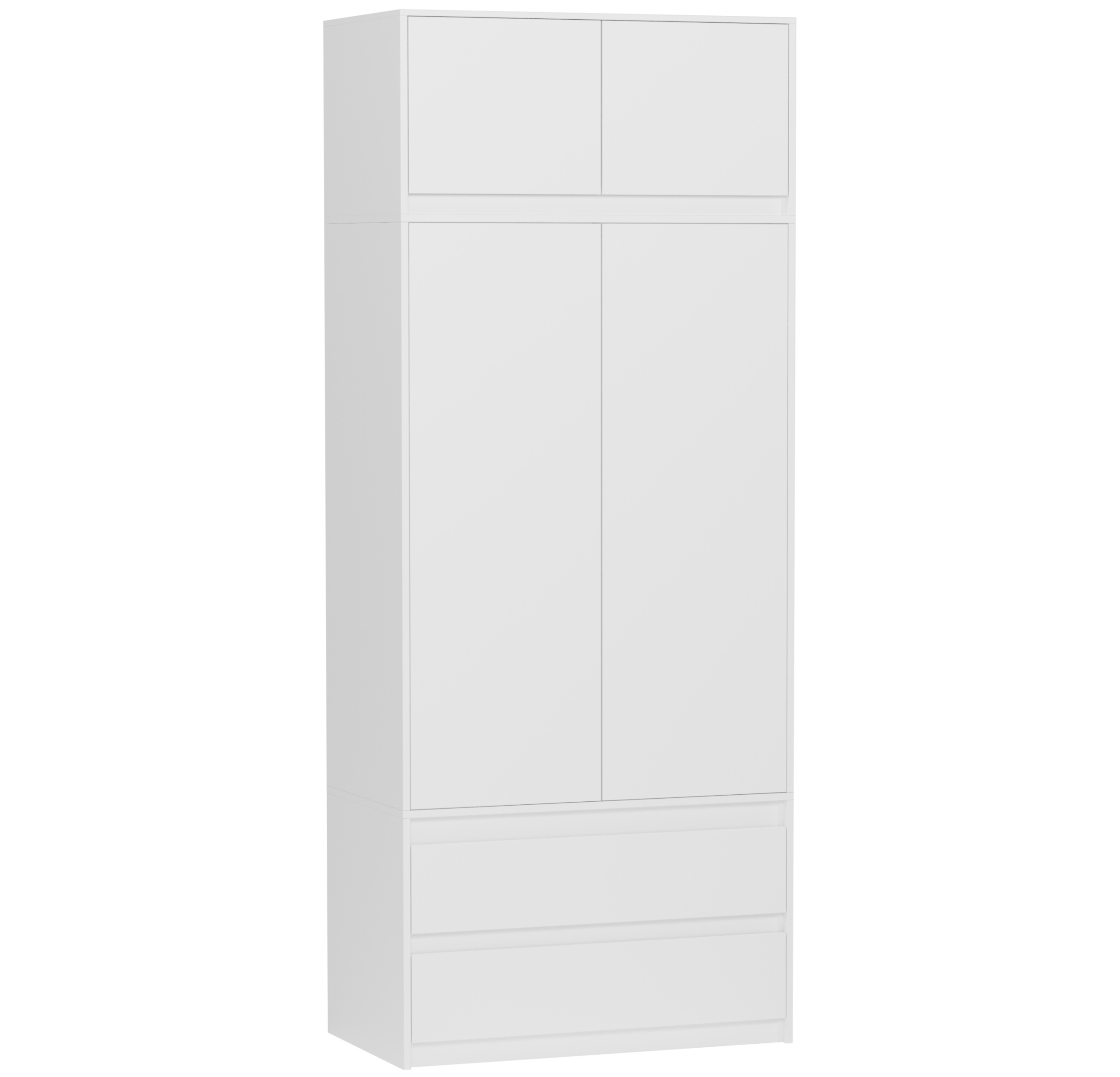 Szafa garderoba 90cm biała nadstawka B-9N