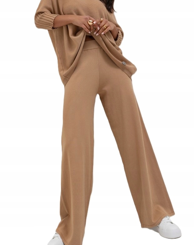 Cocomore Pletené kalhoty Camel