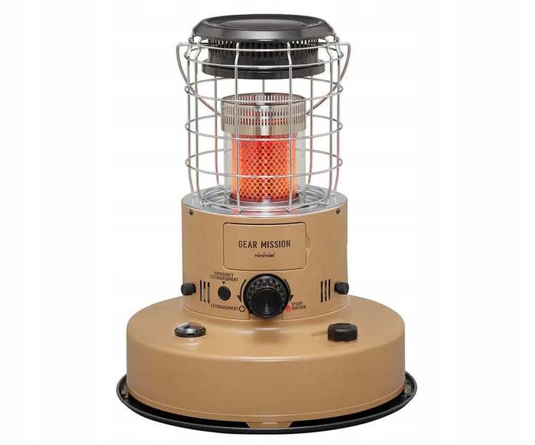 Toyotomi Zibro Gear Mission RR-GER25 prenosný knôtový pecí 2,5 kW