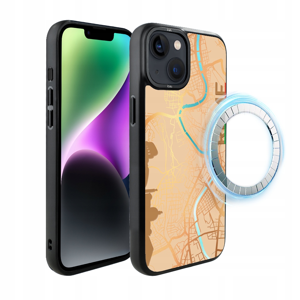 Matný Pouzdro Ibizu DropGuard s MagSafe pro iPhone 14 Plus, Řím
