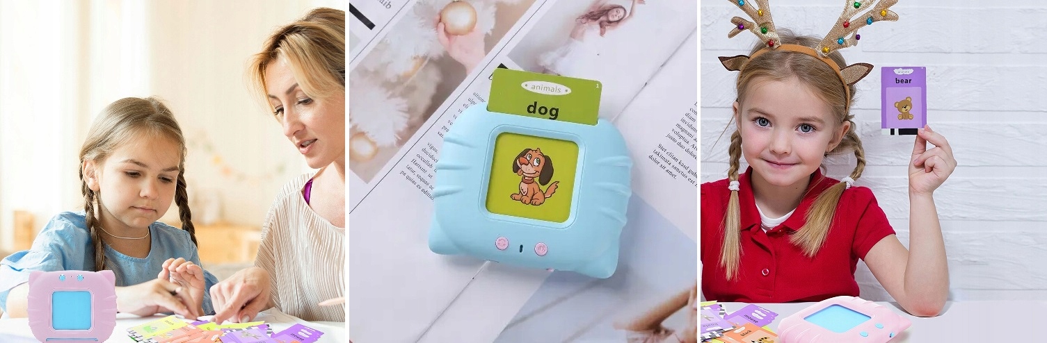 ZABAWKA DO NAUKI ANGIELSKIEGO CZYTNIK KART SŁÓWKA OBRAZKI 224 KARTY Waga produktu z opakowaniem jednostkowym 0.483 kg