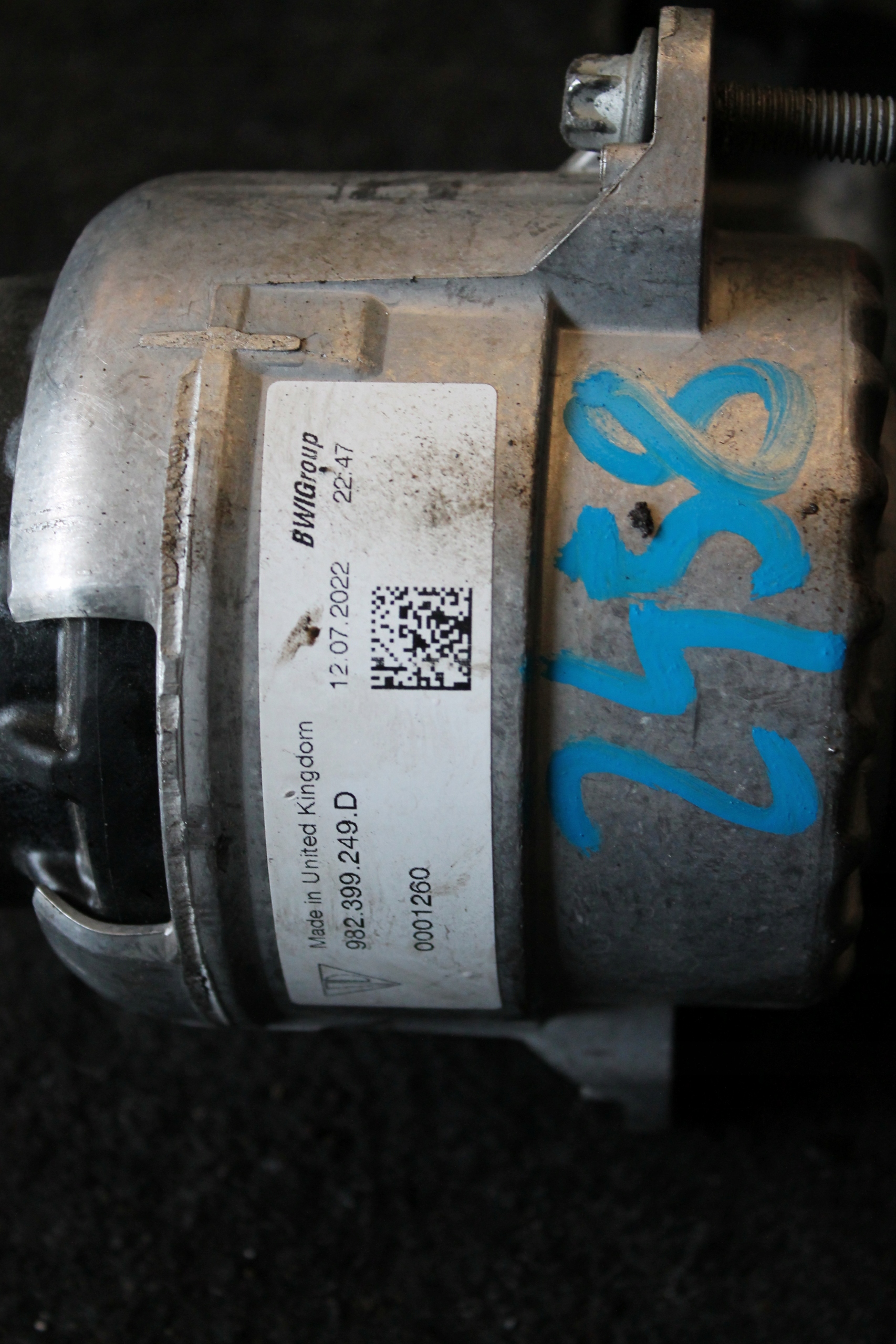 2458. gearbox mount PORSCHE CAYMAN 982399249D