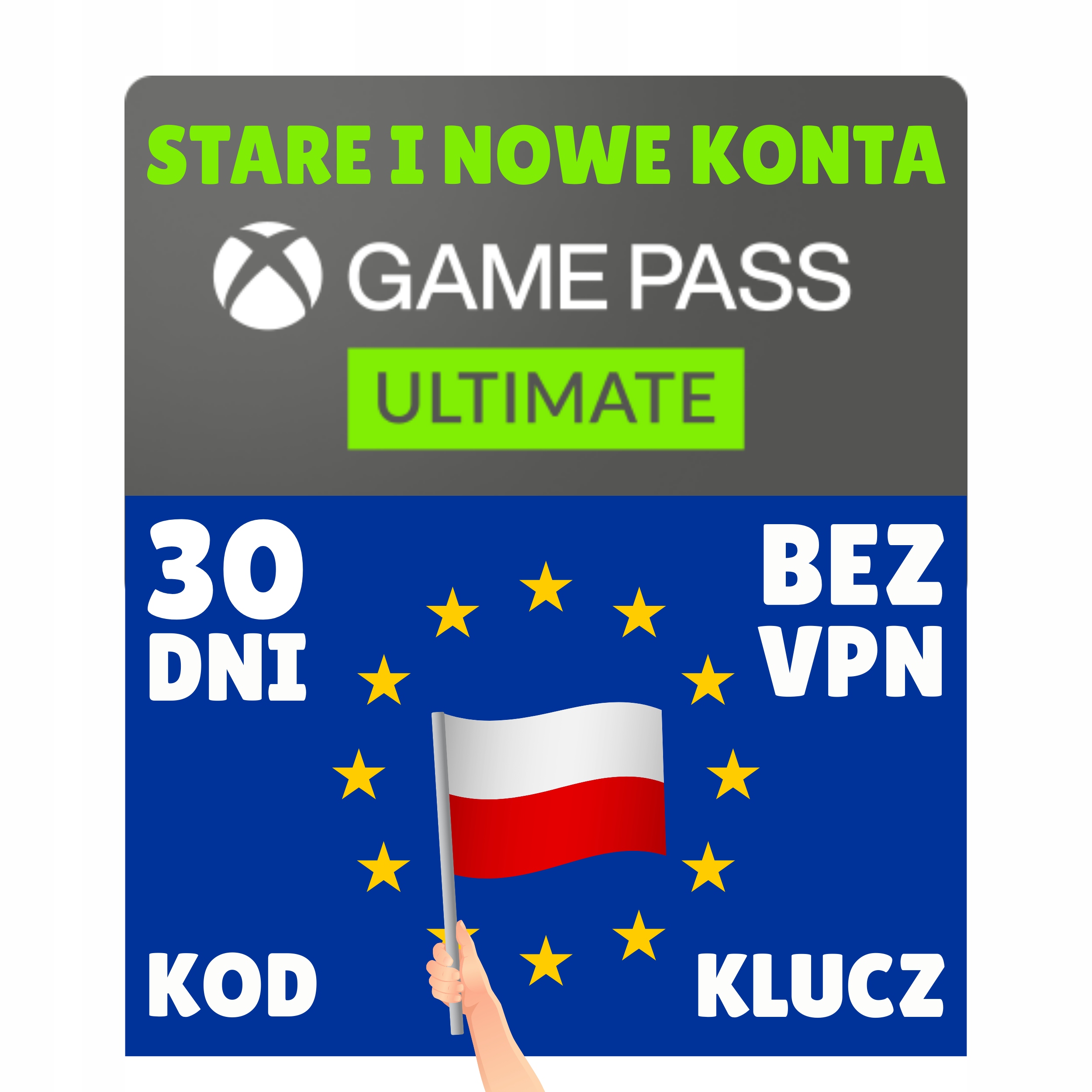 XBOX GAME PASS ULTIMATE 1 MIESIĄC | 30 DNI | PL/EU | BEZ VPN | STARE I NOWE