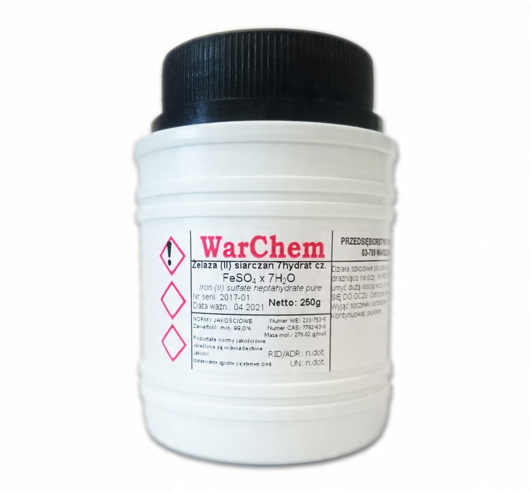 

Siarczan Żelaza (II) 7hydrat Antymech 250g