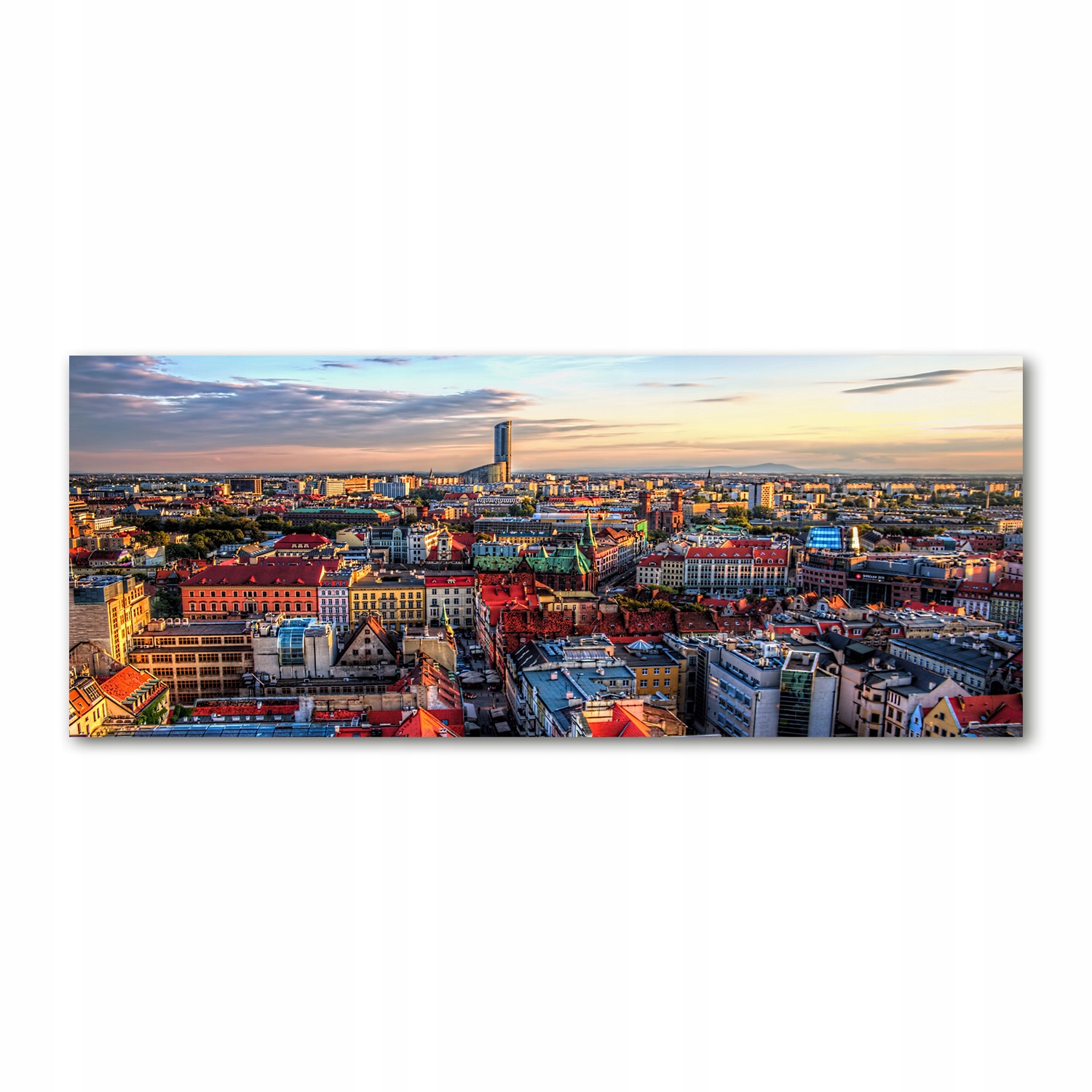 

Foto obraz szkło akryl Panorama Wrocławia 125x50cm