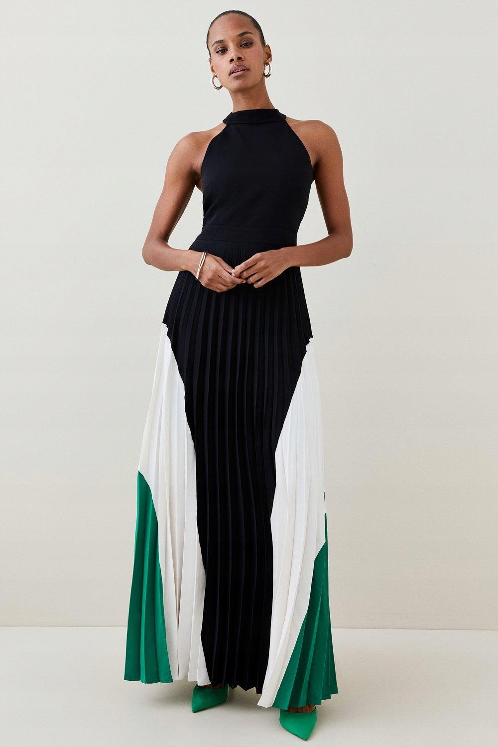 Karen Millen Sukienka Wielokolorowa Maxi 36 1YŁE