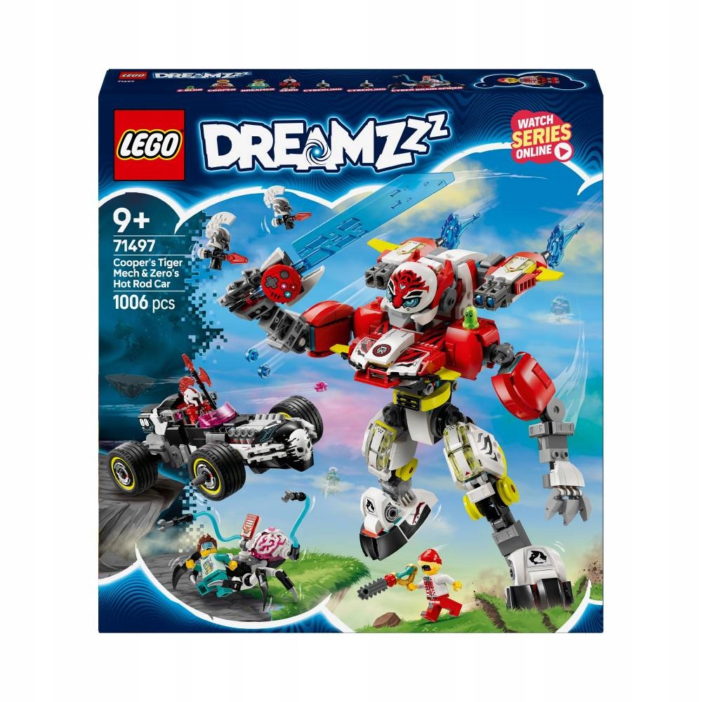 Lego 71497 DREAMZzz Tygří mech Coopera a hot rod Zero
