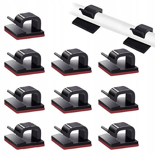 

Zestaw 10x Organizer Uchwyt Klips Do Kabli