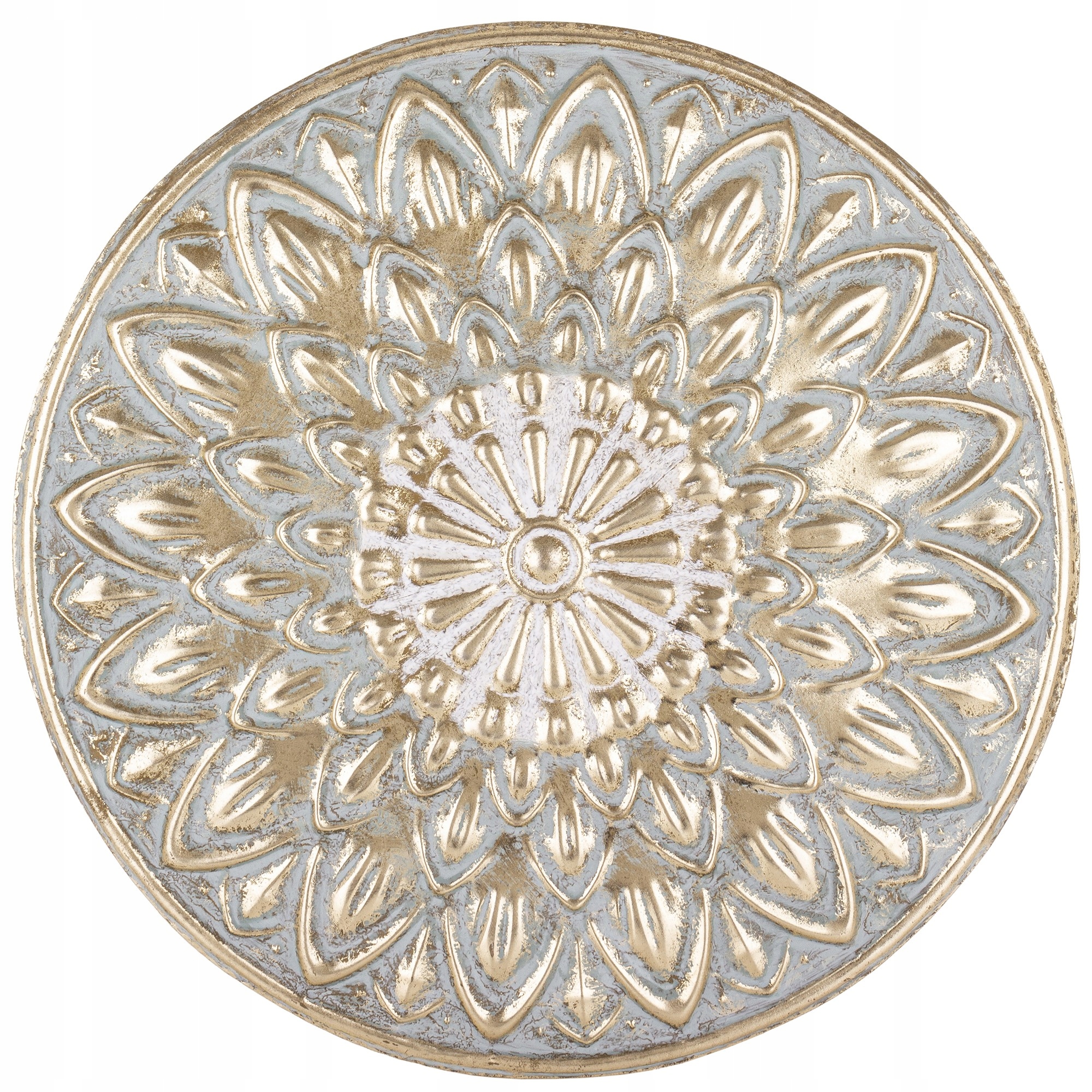 Starnúca kovová okrúhla Nástenná Dekorácia Ozdobný panel priemer 60 cm vintage