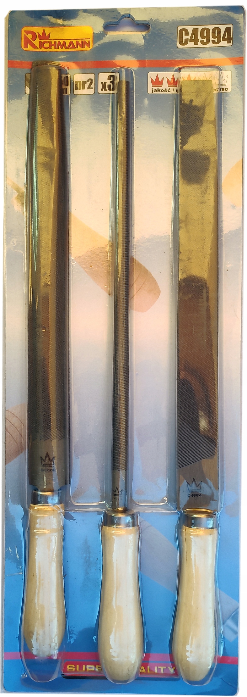 

Pilniki do metalu 3cz. 250mm nr2 Richmann