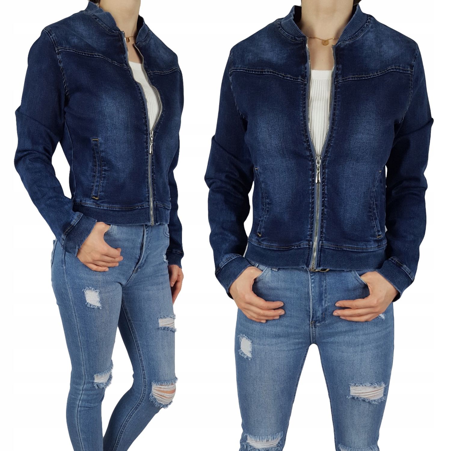 #katana Jeansová bunda Bomber Mládežnická 3