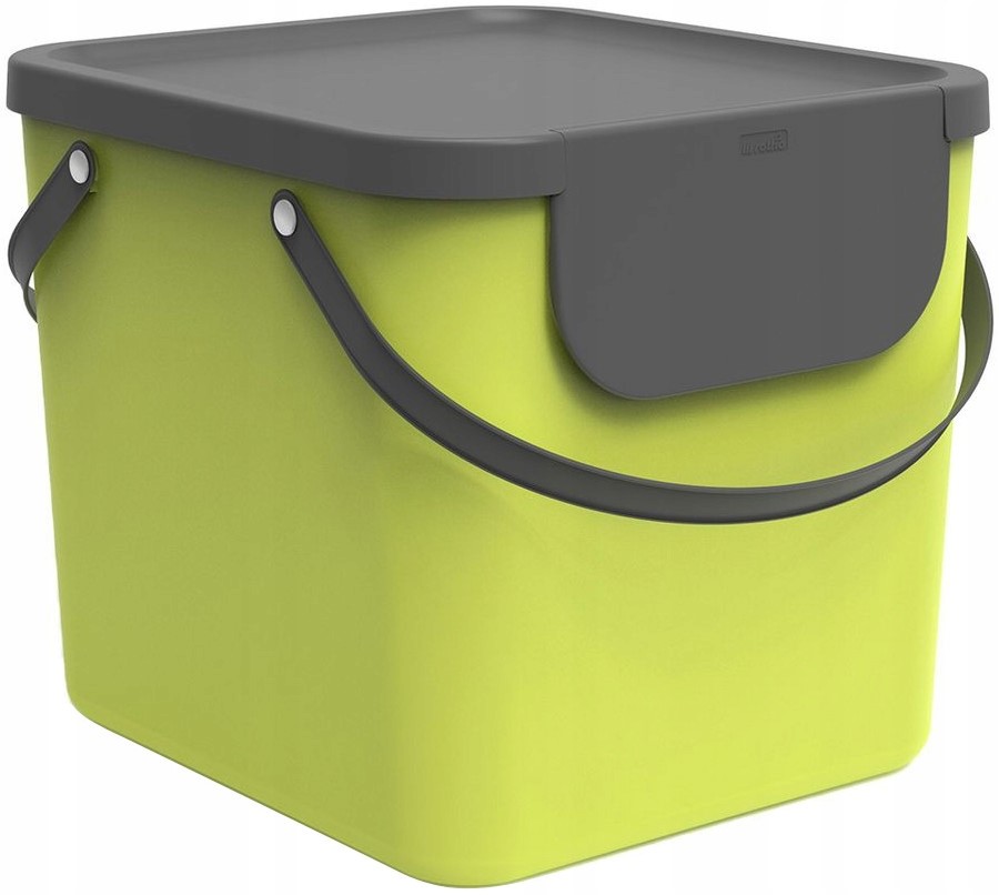 POJEMNIK KOSZ NA ŚMIECI DO SEGREGACJI PLASTIKOWY ROTHO ALBULA 40L ZIELONY