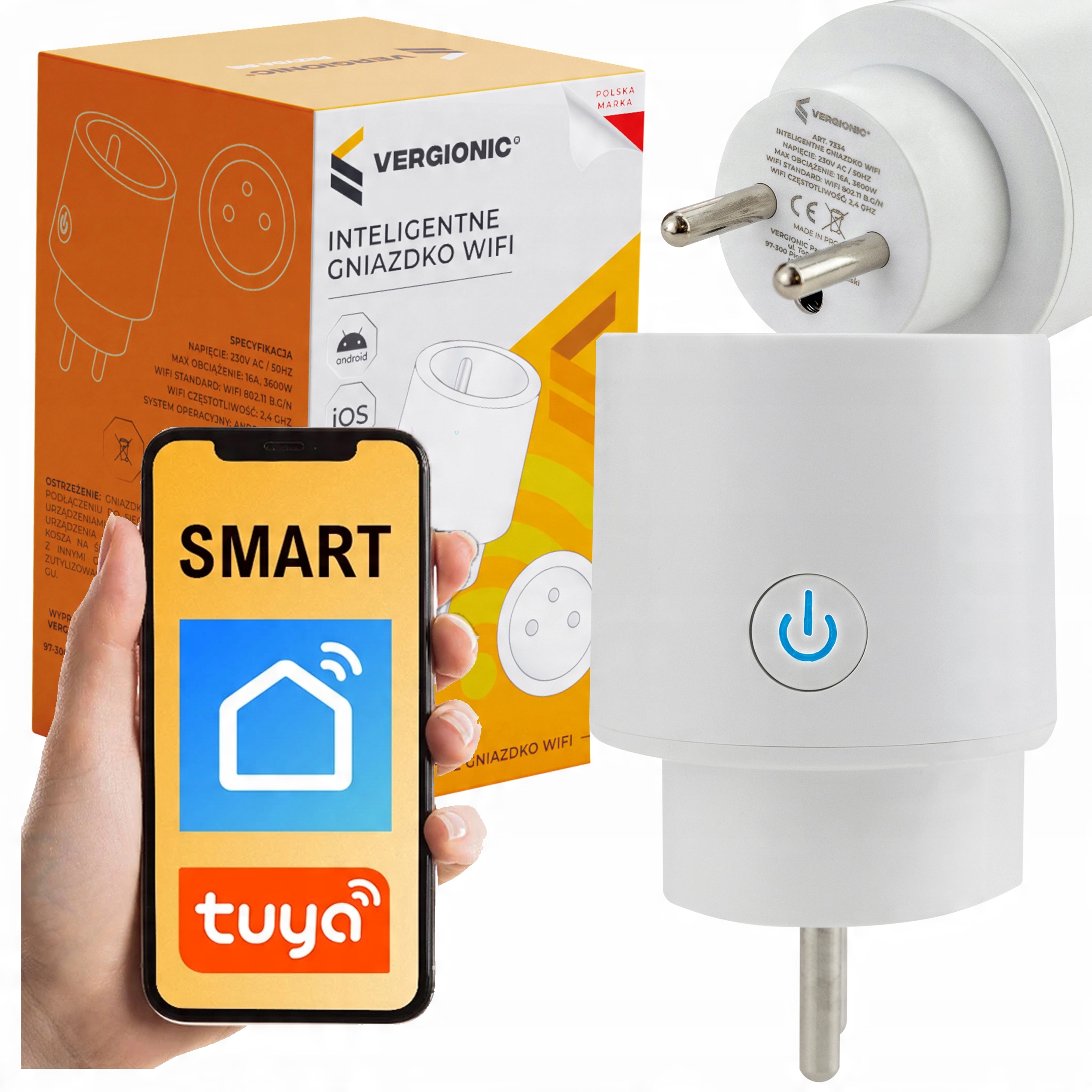 

Gniazdko WiFi inteligentne Smart Tuya elektryczne