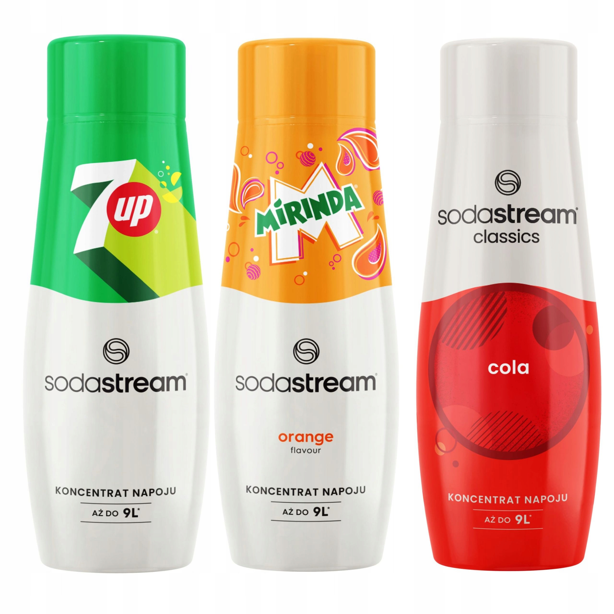 Levně Sodastream Koncentrát sada Cola 7UP Mirinda