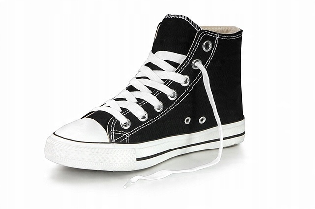 

Buty damskie Czarne TrAmPki Tenisówki WySoKiE