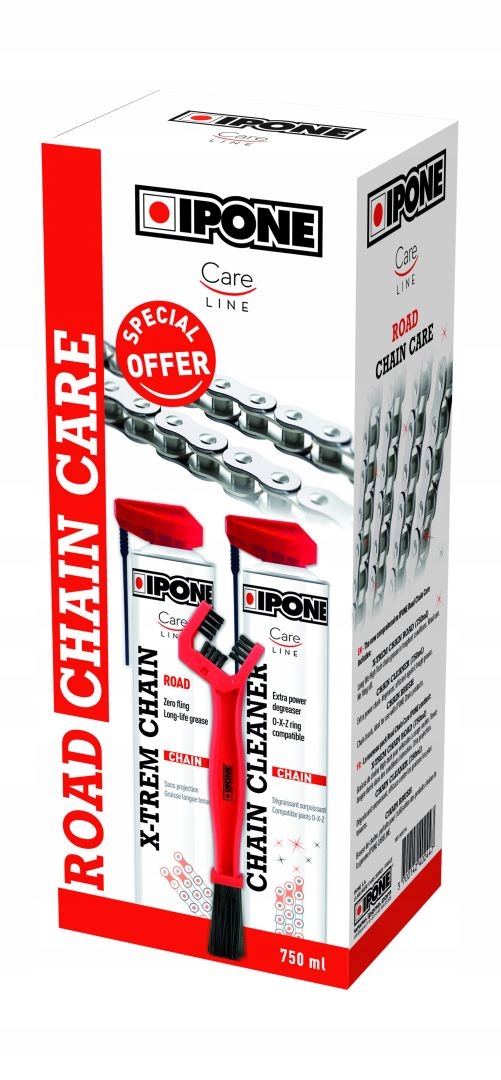 IPONE ROAD CHAIN CARE ZESTAW CZYSZCZENIA LANCUCHA
