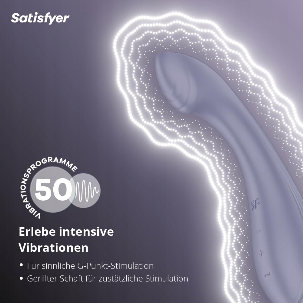 SATISFYER G-Force Wibrator G-Punkt 19cm 50 Wibracji Wodoodporny Silikon — miniatura 2