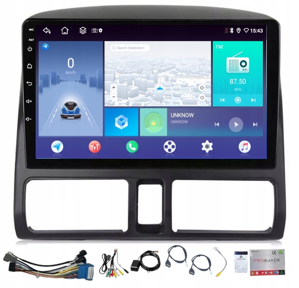 Rádio Navigácia Carplay Android Honda Crv 2002-2006 4GB 64GB Sim