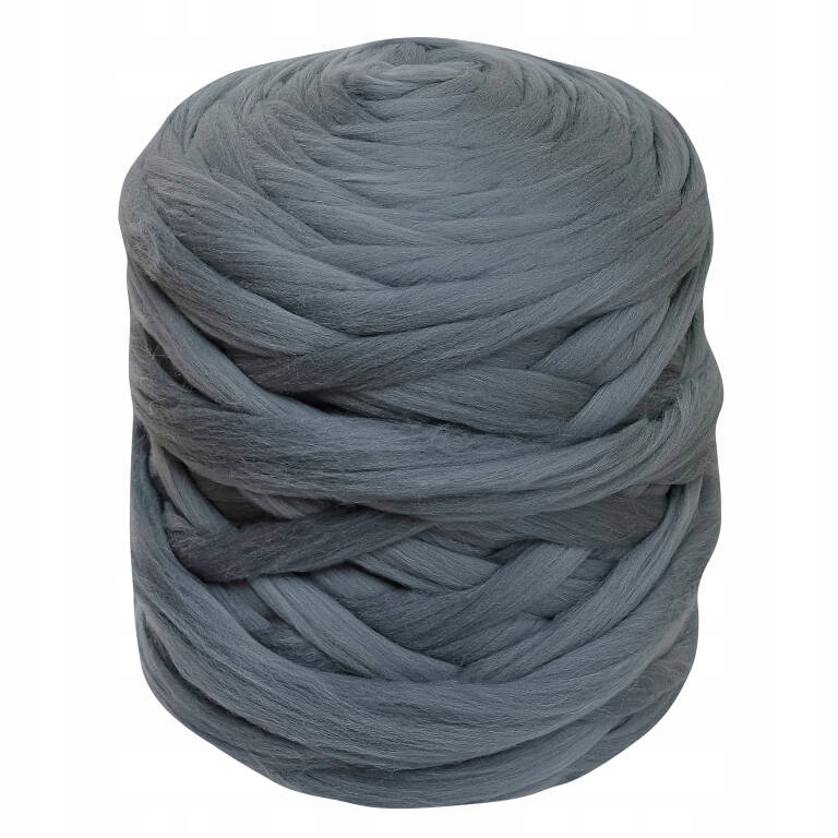 Česaná vlna merino 22mic Šedá Premium 500 g