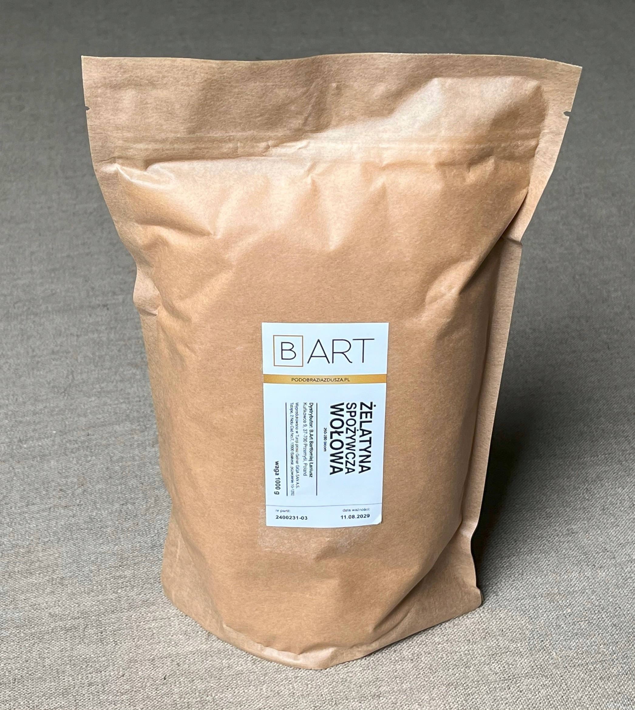 Levně Želatina 1 kg 1000 g Gelner 260-280 bloom