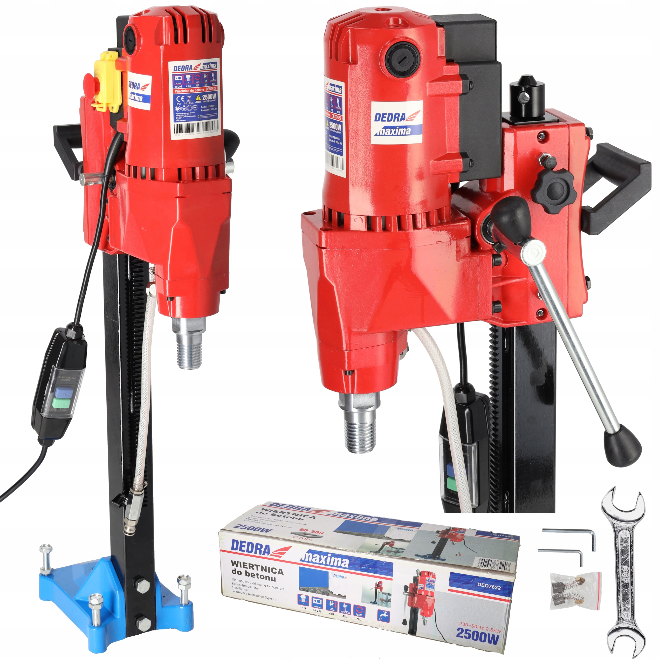 Wiertnica do betonu Otwornica diamentowa Dedra Ø 205mm Dedra 3000W DED7622