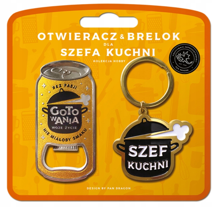 

Zestaw Hobby Brelok+otwieracz Dla Szefa Kuchni.