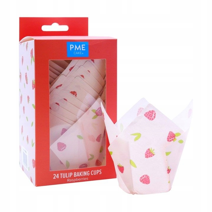

Papilotki do muffinek tulipany Raspberries 24szt