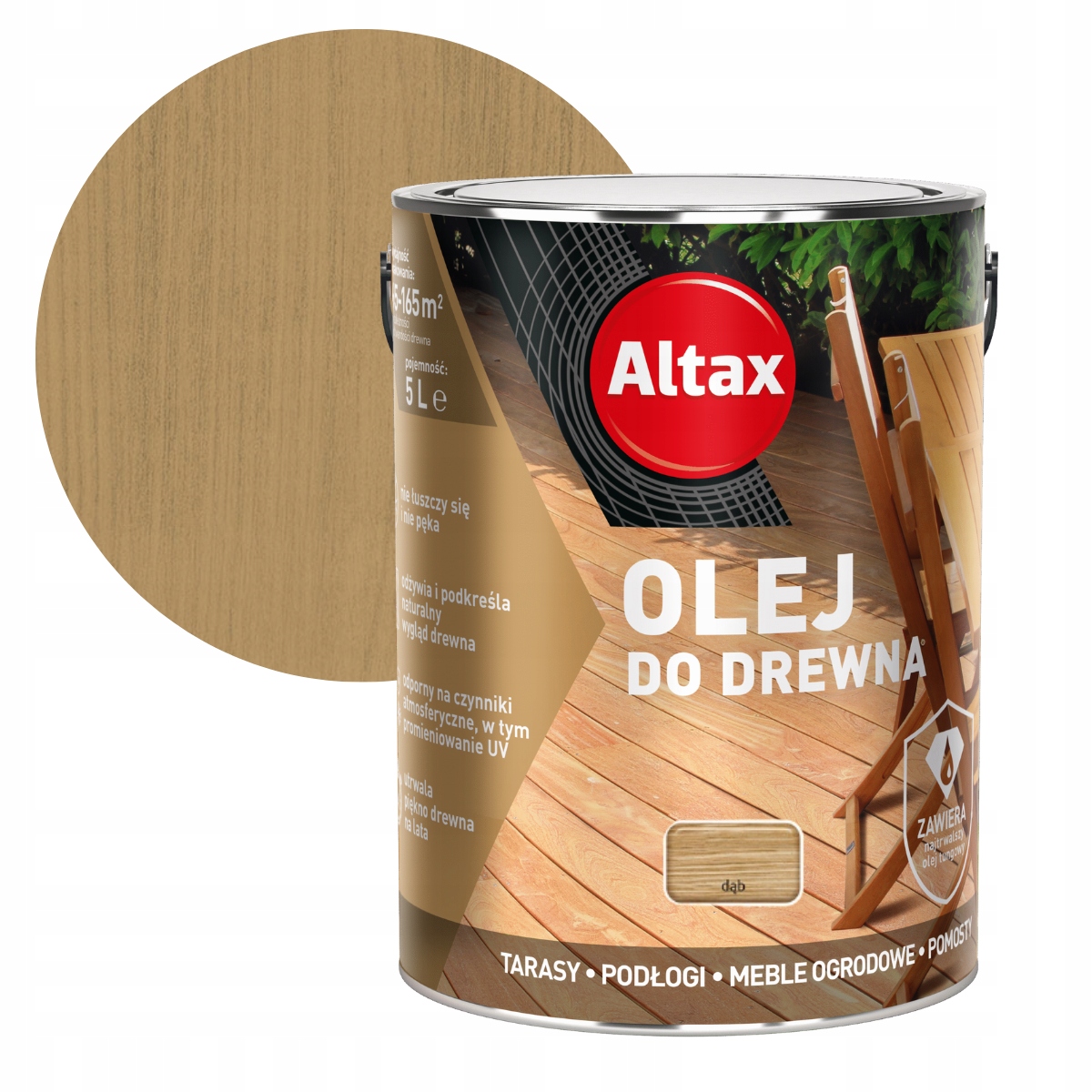 Altax Olej Do Drewna 5L Dąb