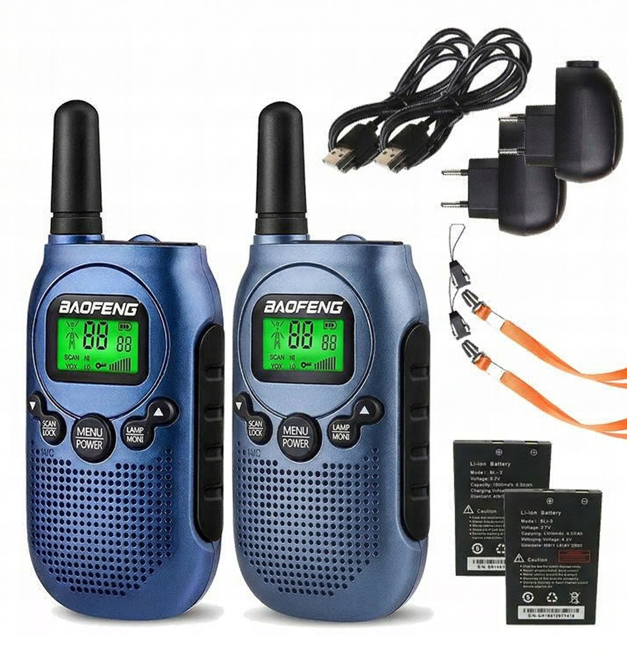 Krótkofalówka 2x Walkie Talkie Baofeng BF-T6 Pmr Duży Zasięg Dla Dzieci