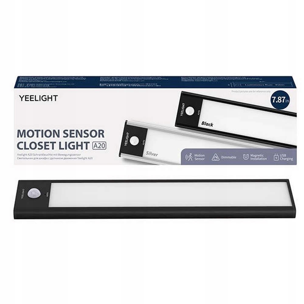 YEELIGHT ДАТЧИК ДВИЖЕНИЯ ШКАФ СВЕТ ЧЕРНЫЙ 20 СМ 2700K 1,2 ВТ