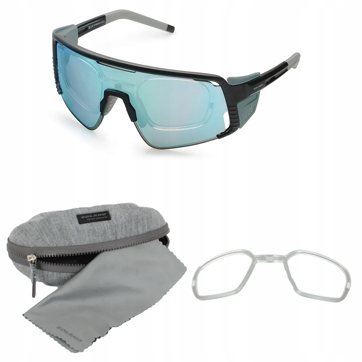 Sportovní brýle Solano SP60027B UV400 s vložkou a bočním krytem