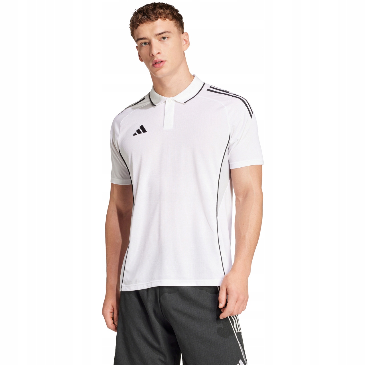 Koszulka męska adidas Tiro 25 Competition Polo biała JY1807 S