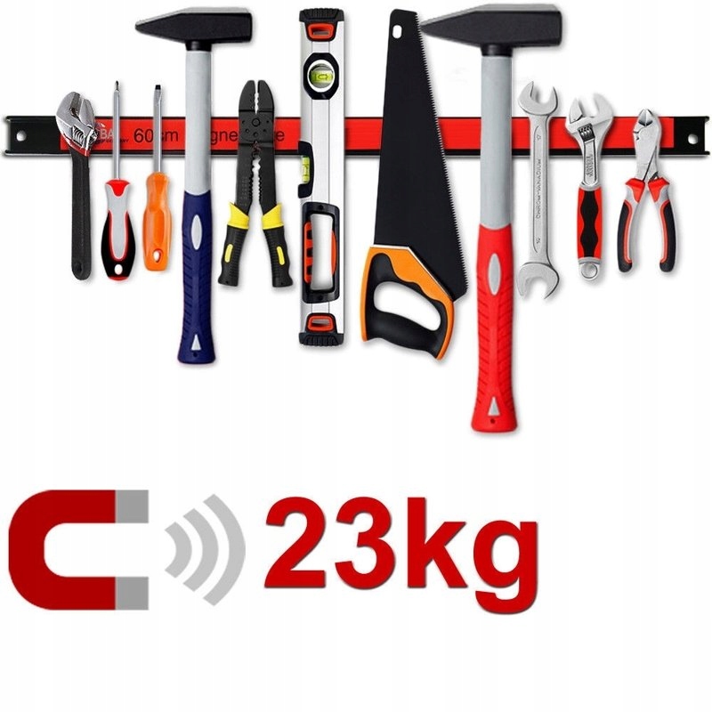3 x LISTWA MAGNETYCZNA UCHWYT NA NARZEDZIA 45cm Hook Number 3