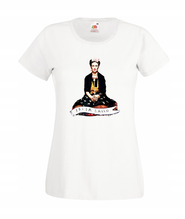 

XL Koszulka Damska Frida Kahlo Kwiaty Meksyk Wzór
