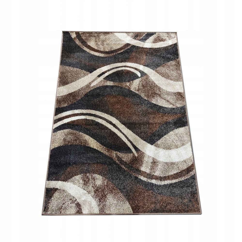 Dywan nowoczesny do salonu Fale Brązowy 01 Otto 200x290 cm