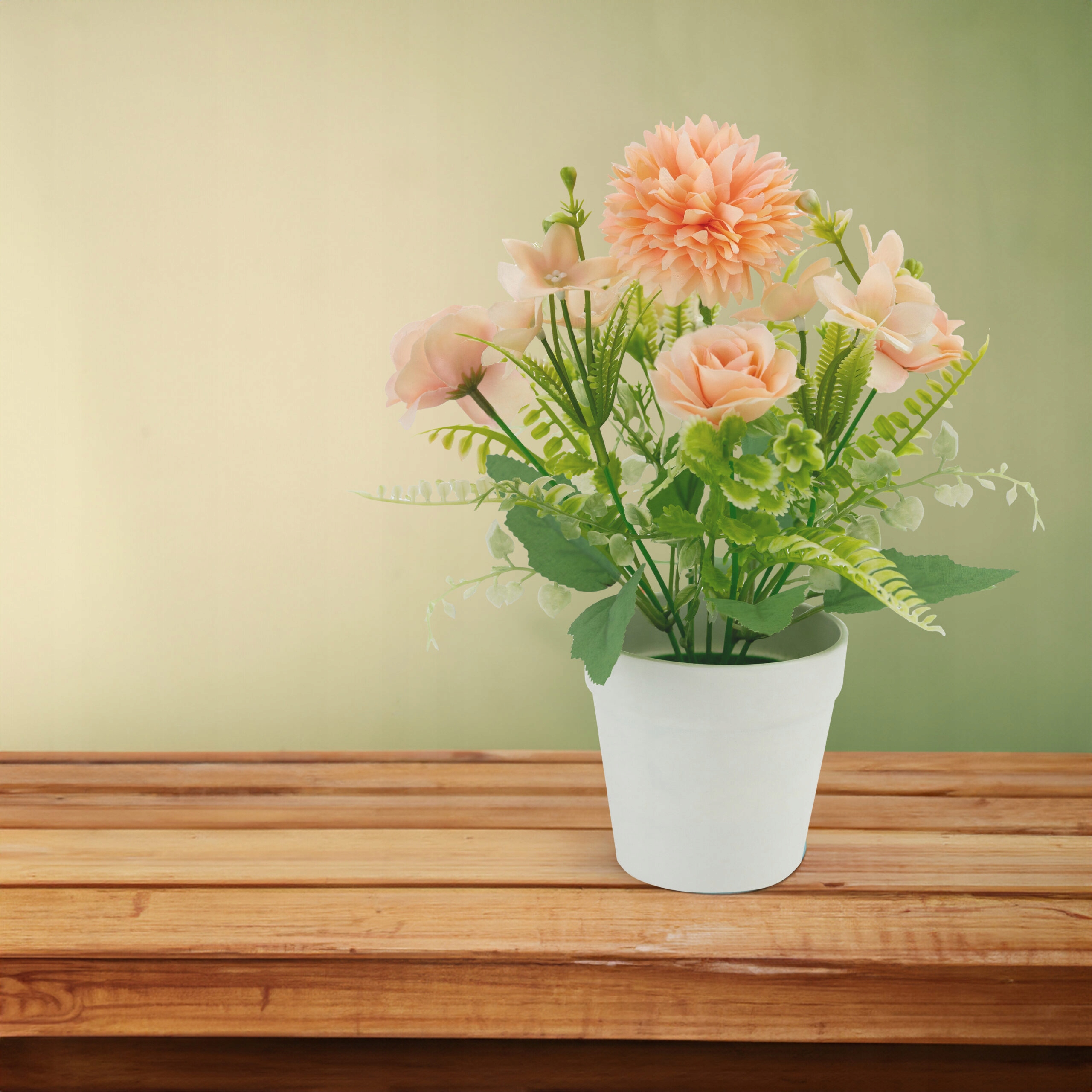 Kwiaty sztuczne w doniczce bukiet ozdoba Wysokość maksymalna 26 cm