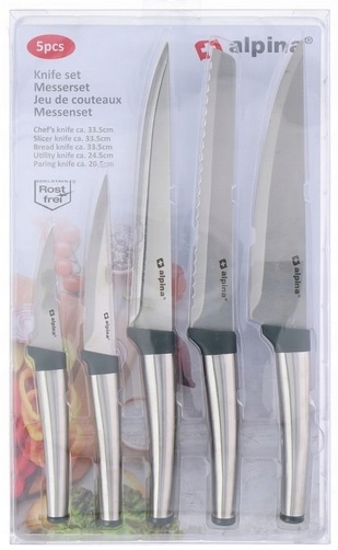ZESTAW KOMPLET NOŻY ALPINA 5 SZTUK NÓŻ 2126 Kod producenta 162126