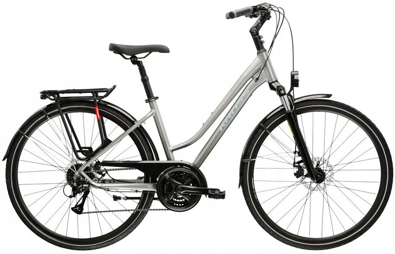 Rower Trekkingowy damski Kross Trans 3.0 rama M 17 srebrny 2025