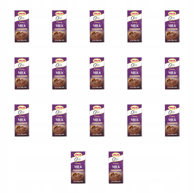 Valor Čokoláda s náplní a oříškovou příchutí 100 g X17