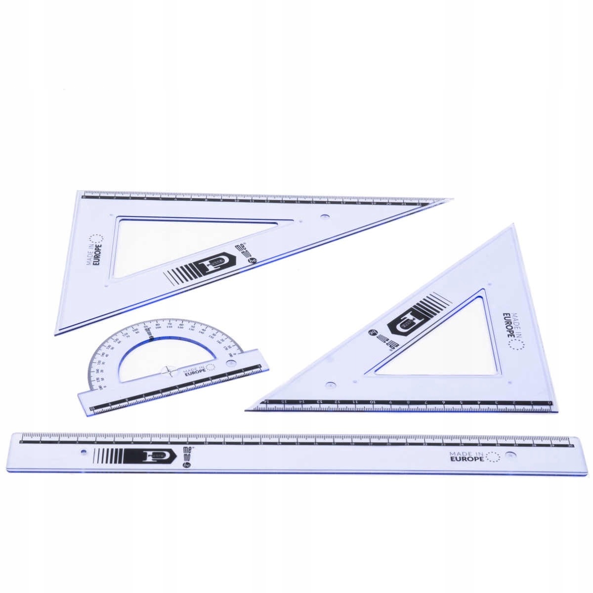 

Zestaw geometryczny 4 elementy Pratel linijka 30cm
