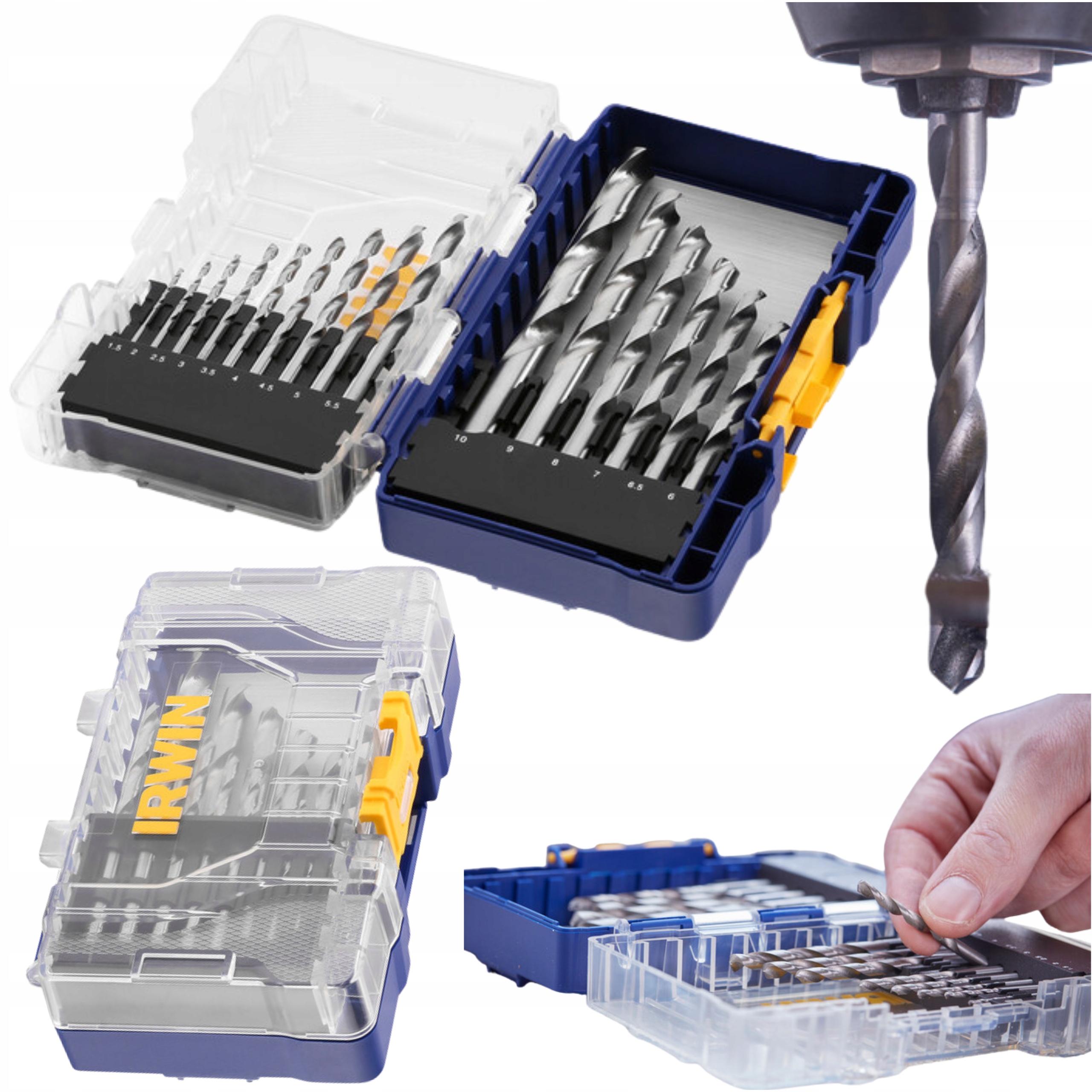 Irwin Zestaw Komplet Wierteł Wiertła Pro Hss Nwka Do Metalu Stali (15szt.)