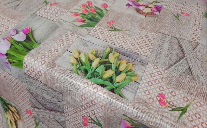 CERATA, CERATY,OBRUS, TULIPANY, KWIATY, BEŻOWA Kod producenta 15 A