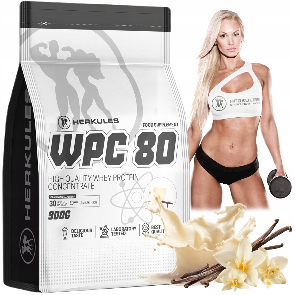 Herkules Wpc 80 900 g Aminokyseliny Proteiny Regenerace Bílkoviny Svaly