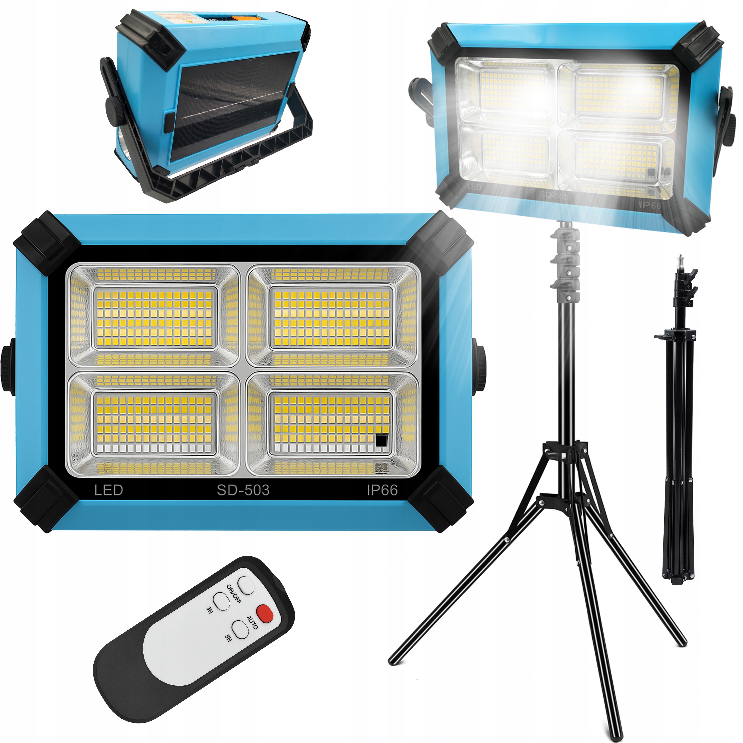 Lampa Solarna na Ryby, Biwak, Pod Namiot Stojak 258 Led Pilot