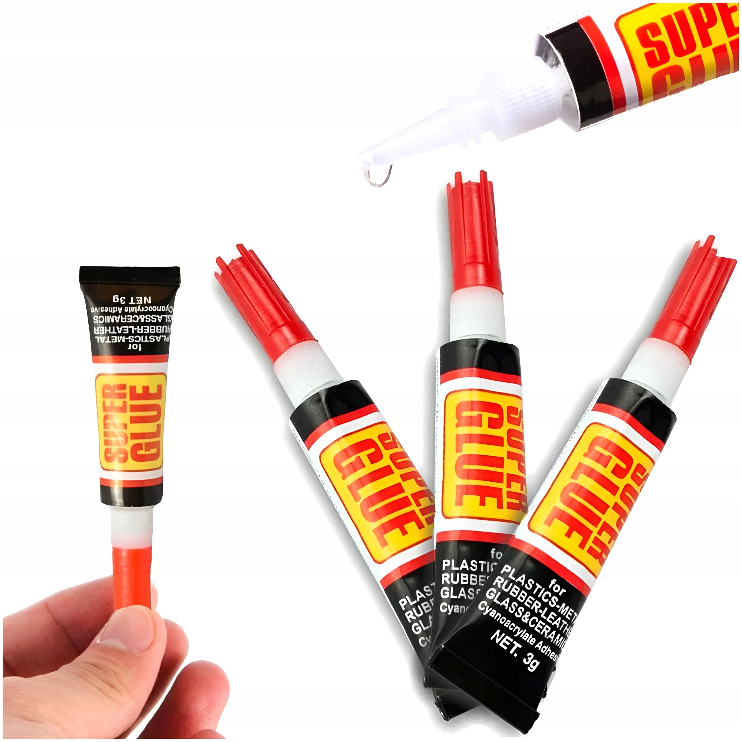 Mocny Klej Glue Szybki Extra Strong Zestaw Power Uniwersalny 3szt