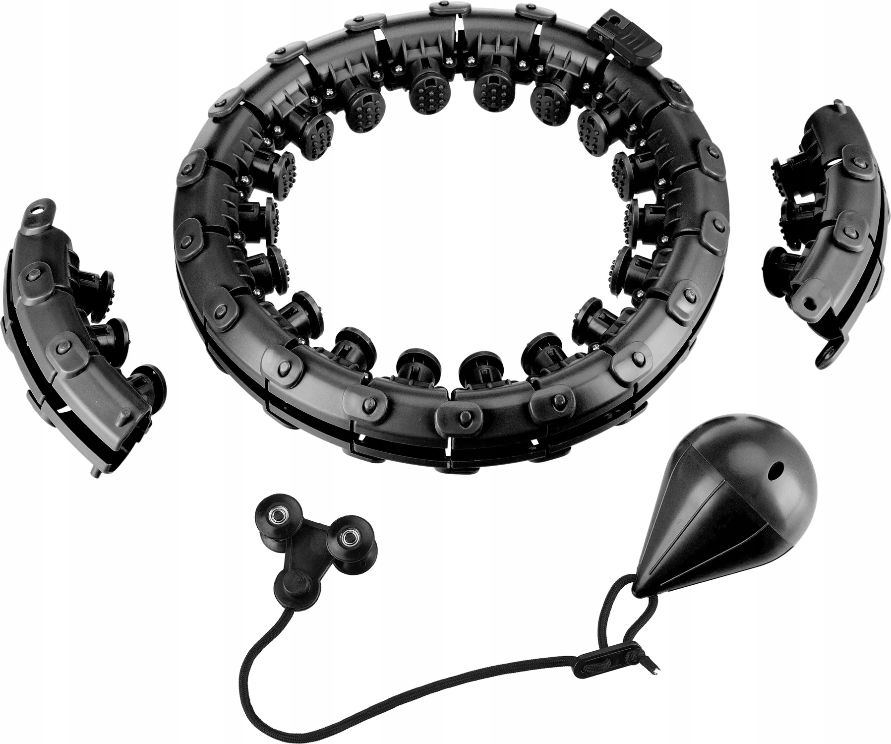 HULA HOP Z OBCIĄŻENIEM ODCHUDZAJĄCE REGULOWANE Z WYPUSTKAMI QUEENFIT Marka inna