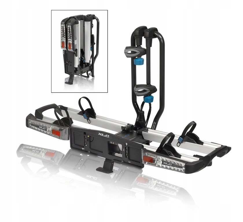 XLC AZURA XTRA LED C05 Bagażnik rowerowy uchylny Model AZURA XTRA LED VC-C05